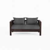 Essen Solid Sheesham Wood 2 Seater Sofa (Walnut Finish)